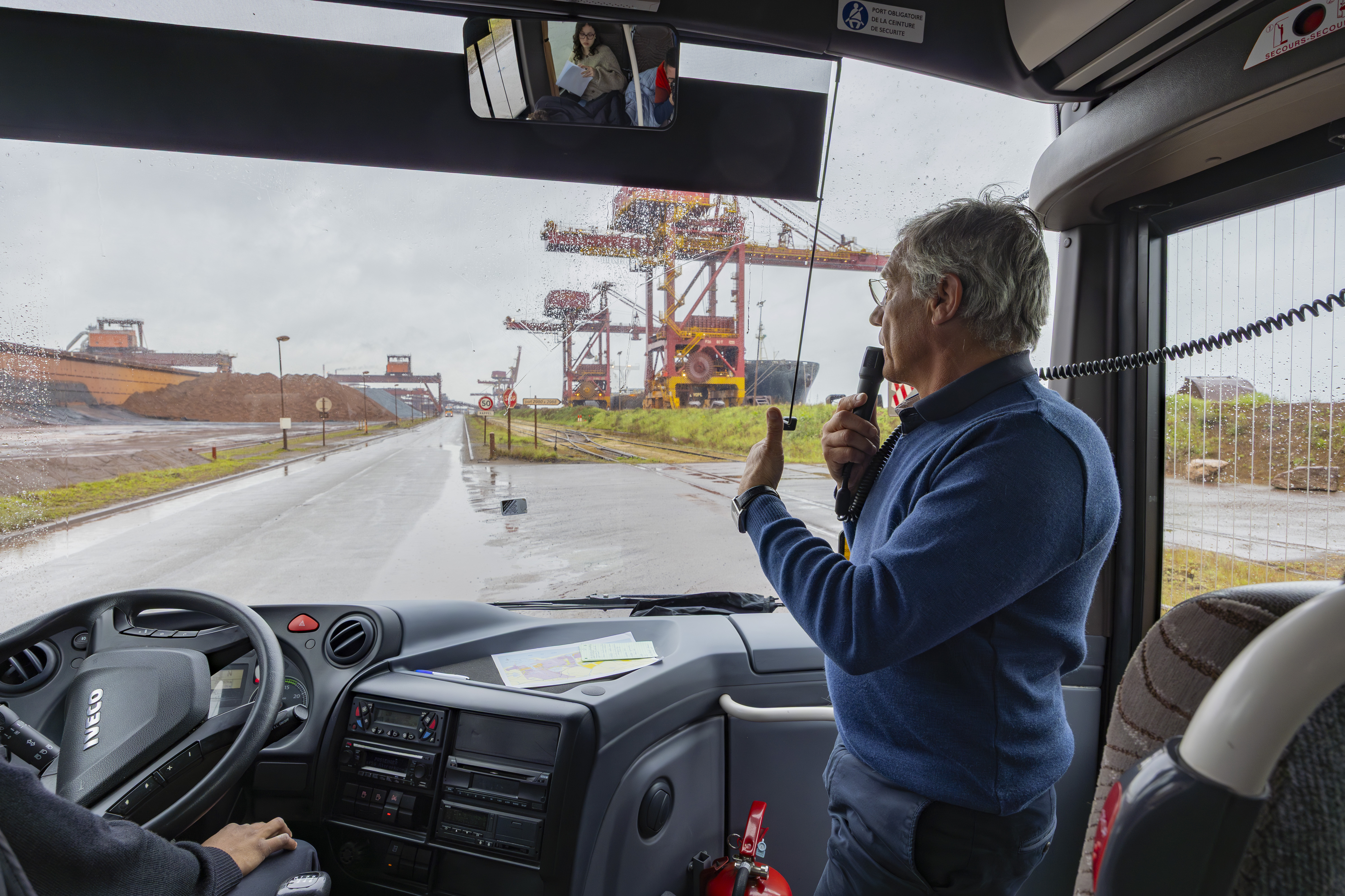 Visite guidée du port en bus